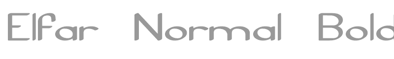 Elfar Normal Bold G98