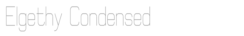 Elgethy Condensed