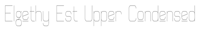 Elgethy Est Upper Condensed