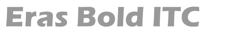Eras Bold ITC
