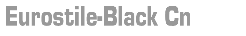 Eurostile-Black Cn