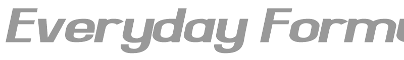 Everyday Formula Sway