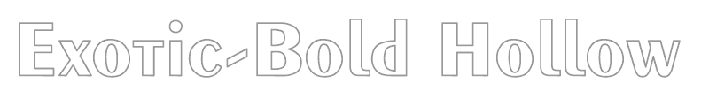 Exotic-Bold Hollow