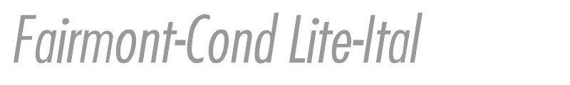 Fairmont-Cond Lite-Ital