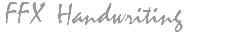 FFX Handwriting