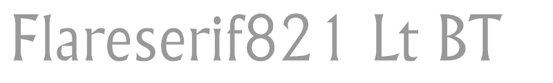 Flareserif821 Lt BT