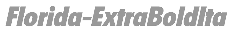 Florida-ExtraBoldIta