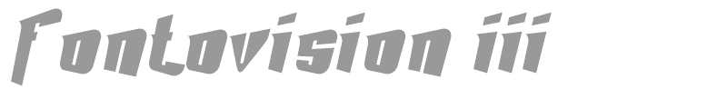 Fontovision III