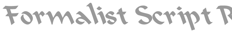 Formalist Script Regular Lefty