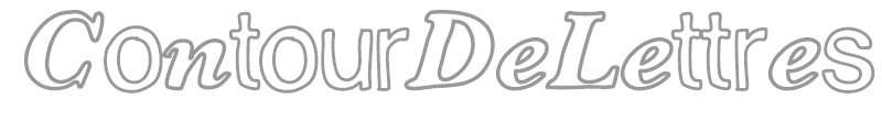 Contour De Lettres