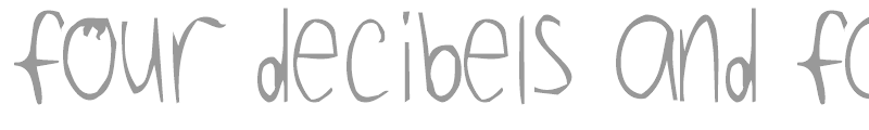 Four Decibels and Falling