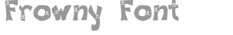 Frowny Font