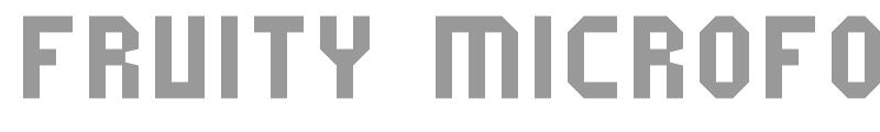 Fruity microfont