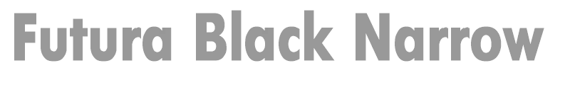 Futura Black Narrow