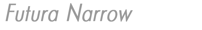 Futura Narrow