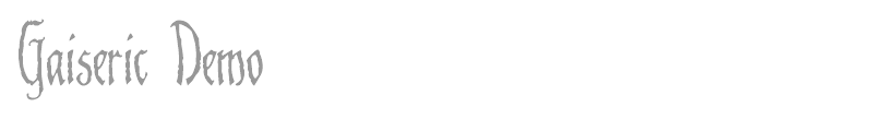 Gaiseric Demo