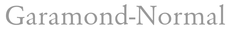 Garamond-Normal