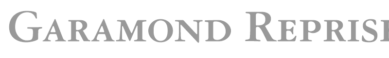Garamond Reprise OldStyle SSi