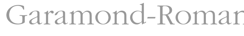Garamond-Roman