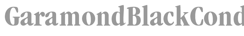 GaramondBlackCondSSK