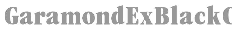 GaramondExBlackCondSSK