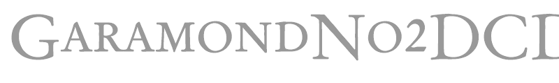 GaramondNo2DCDReg