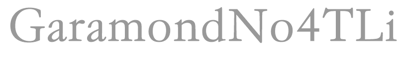 GaramondNo4TLig