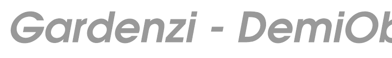Gardenzi - DemiOblique