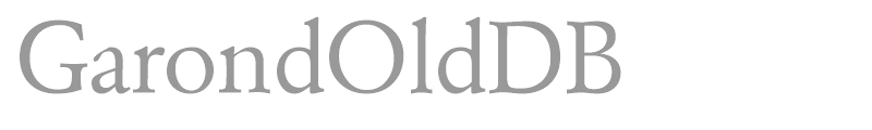 GarondOldDB