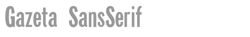 Gazeta SansSerif