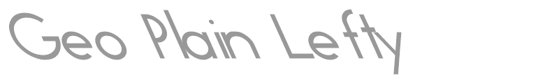 Geo Plain Lefty