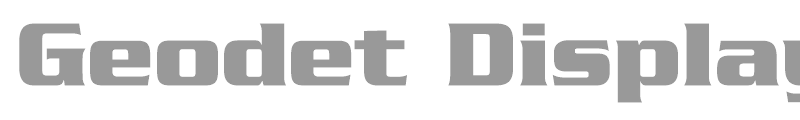 Geodet Display SSi