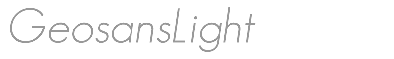 GeosansLight