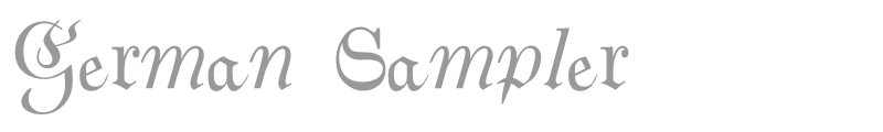 German Sampler