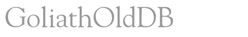 GoliathOldDB