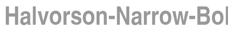 Halvorson-Narrow-Bold