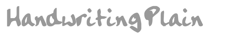 HandwritingPlain