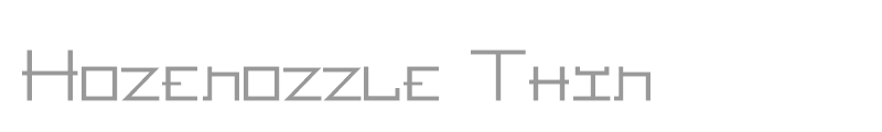 Hozenozzle Thin