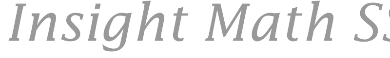Insight Math SSi