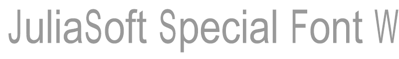Julia Special Font W