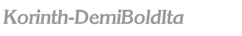 Korinth-DemiBoldIta