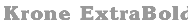Krone ExtraBold
