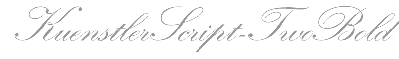 KuenstlerScript-TwoBold