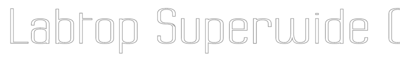 Labtop Superwide Outline