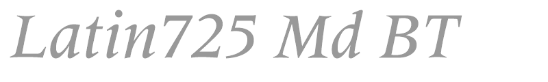 Latin725 Md BT