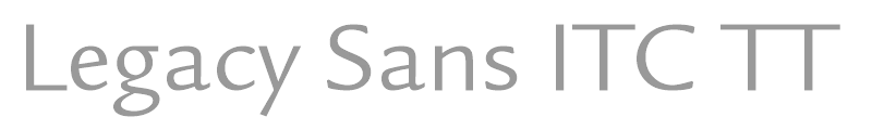 Legacy Sans ITC TT