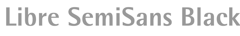 Libre SemiSans Black SSi