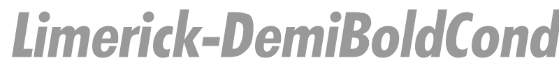Limerick-DemiBoldCondIta