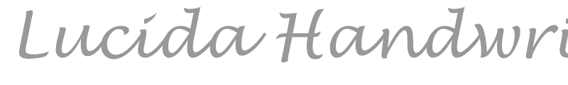 Lucida Handwrit