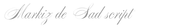 Markiz de Sad script
